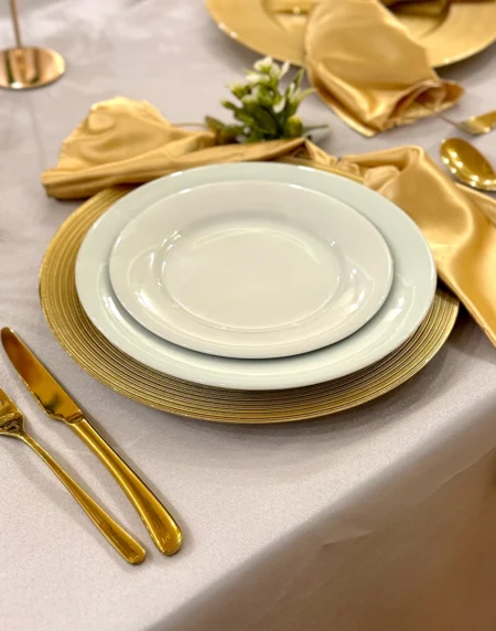 Porcelanski tanjiri bele boje