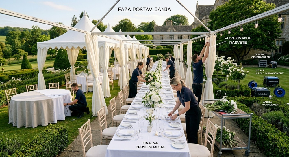 Organizacija proslave iza scene